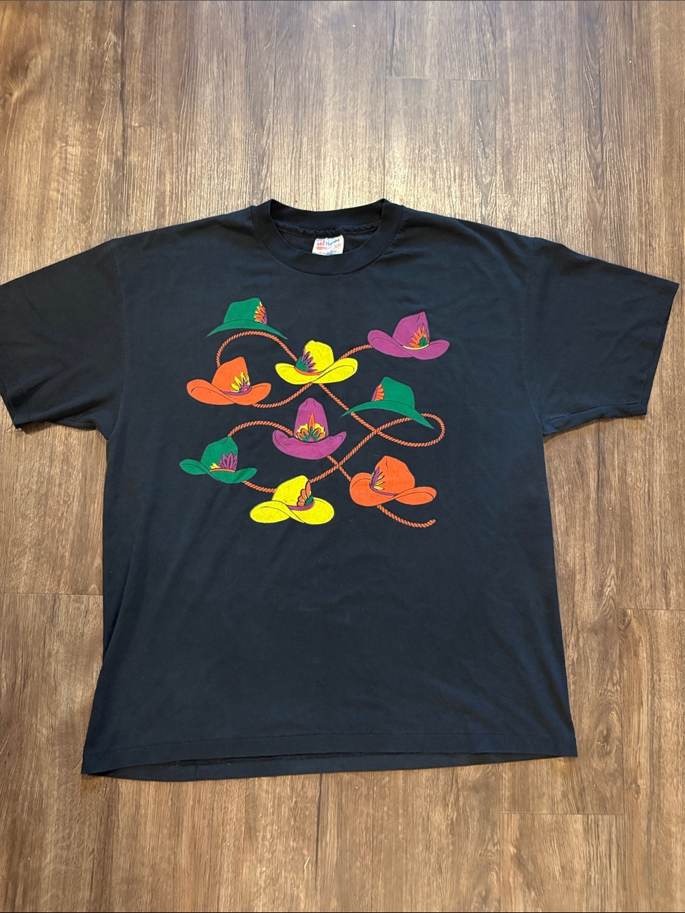 Vintage Hanes cowboy hat men’s XL T-shirt single stitch